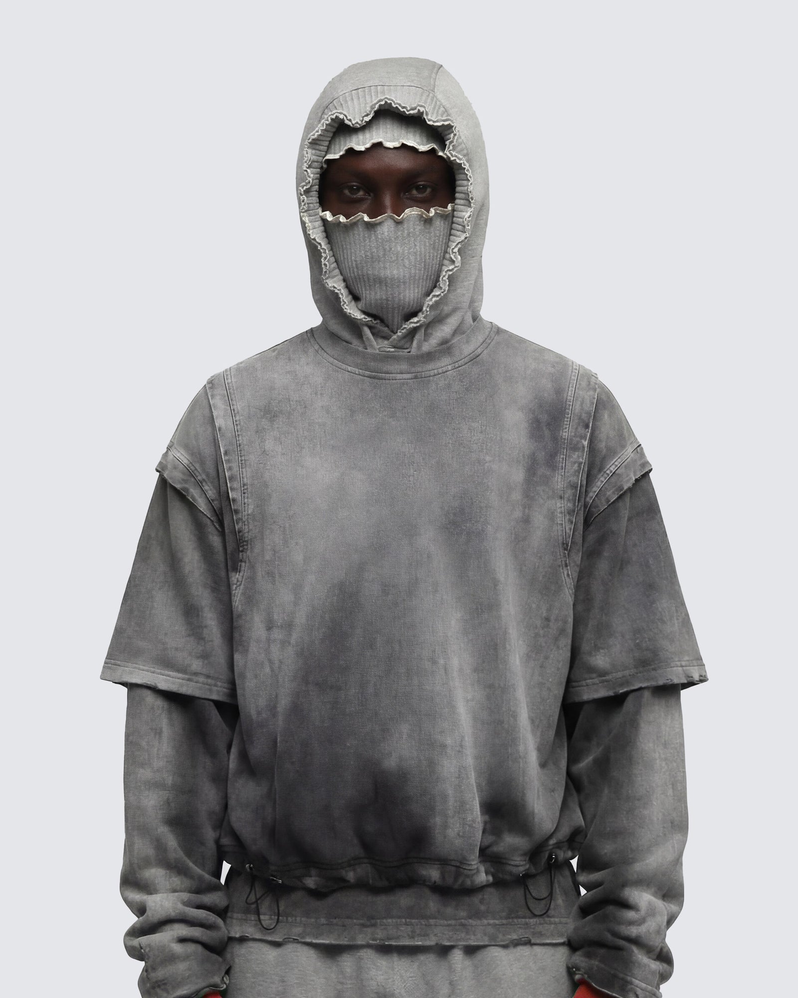 ATLAS-Vintage Washed Layered Long-T-Shirt