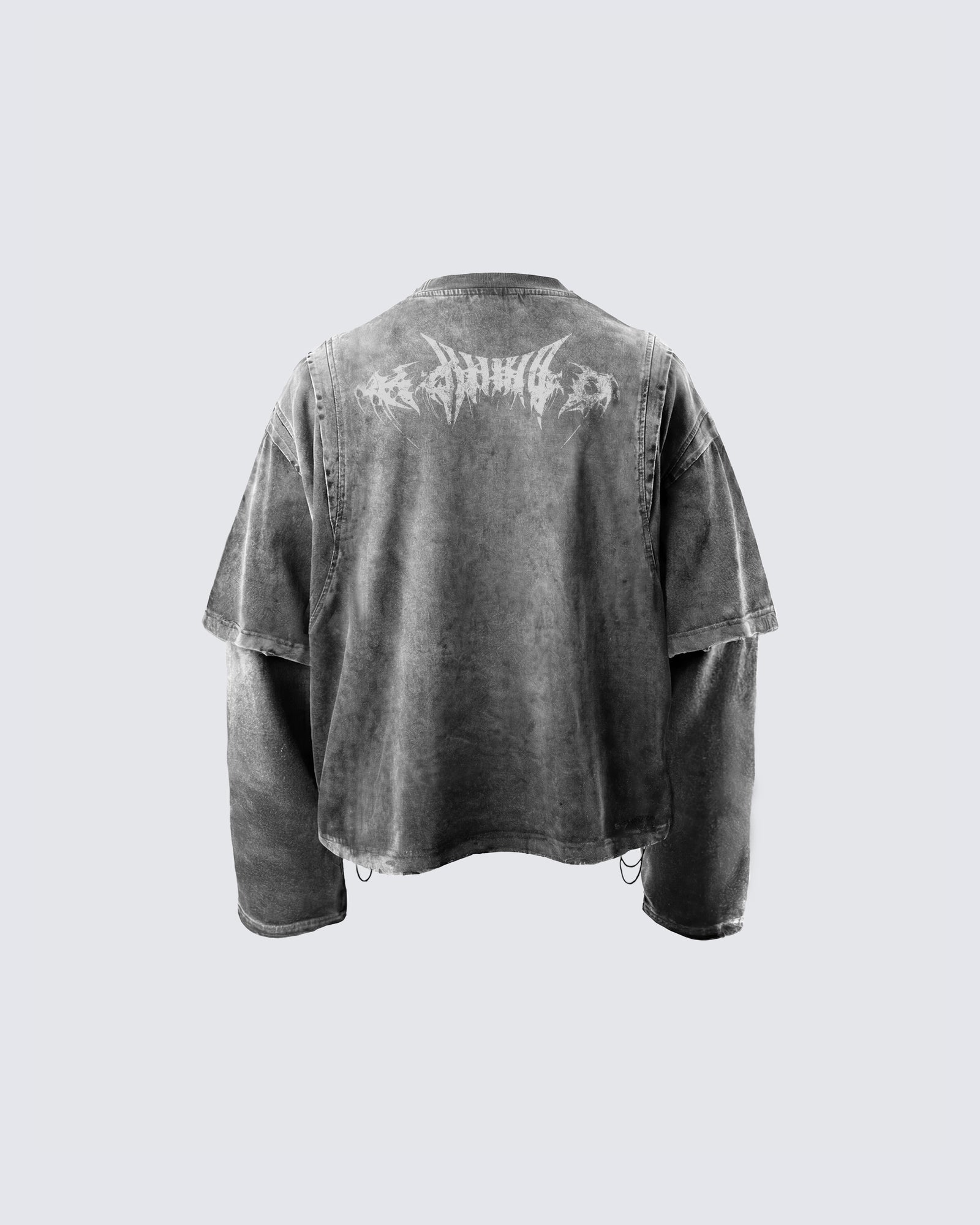 ATLAS-Vintage Washed Layered Long-T-Shirt